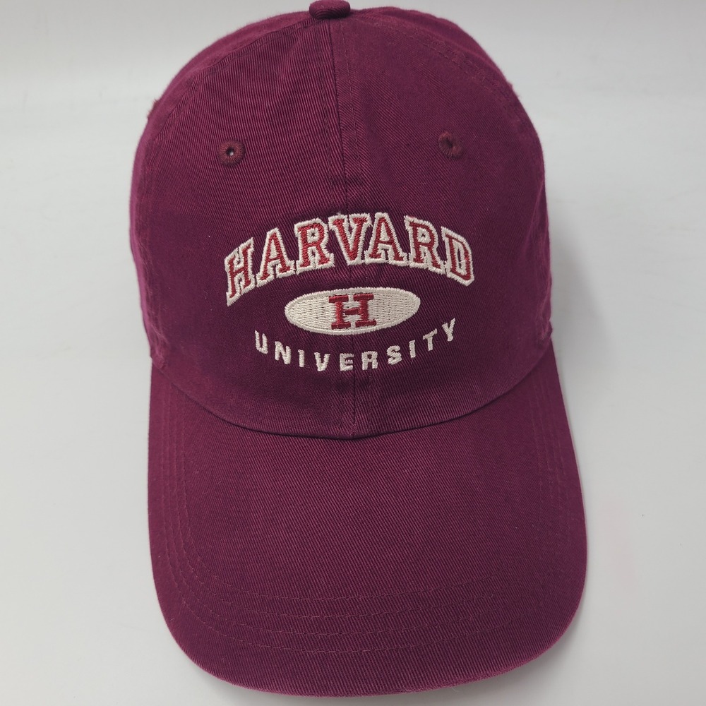 Harvard Crimson Hat Strapback Ahead Maroon White NCAA University Ivy League Men